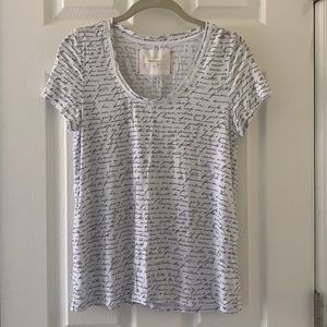 Anthropologie Pure + Good Script Shirt, Small